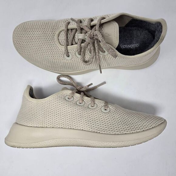 ALLBIRDS TREE RUNNERS WHEAT BEIGE TAN CASUAL RUNNING SHOES WOMENS SIZE 10 - Picture 1 of 8